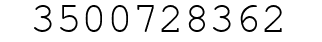 Number 3500728362.