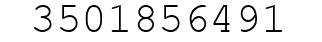 Number 3501856491.