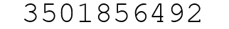 Number 3501856492.