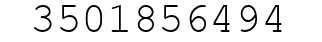Number 3501856494.