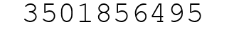 Number 3501856495.