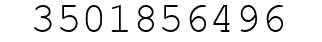 Number 3501856496.