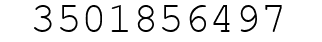 Number 3501856497.