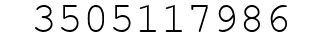 Number 3505117986.