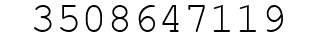 Number 3508647119.