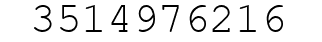 Number 3514976216.