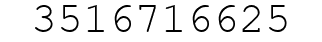 Number 3516716625.