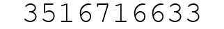 Number 3516716633.