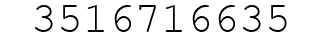 Number 3516716635.