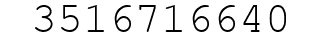 Number 3516716640.