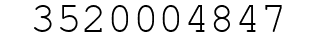 Number 3520004847.