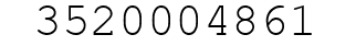 Number 3520004861.