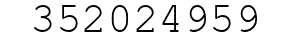 Number 352024959.