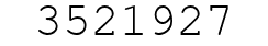 Number 3521927.