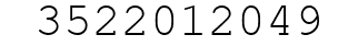 Number 3522012049.