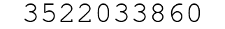 Number 3522033860.