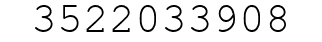 Number 3522033908.
