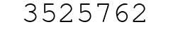 Number 3525762.