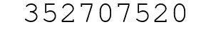 Number 352707520.