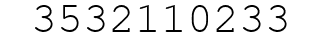 Number 3532110233.
