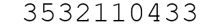 Number 3532110433.