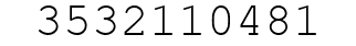 Number 3532110481.