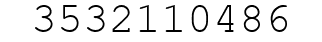 Number 3532110486.