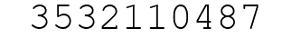 Number 3532110487.