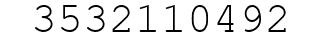 Number 3532110492.