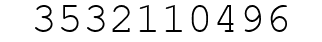 Number 3532110496.