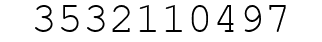 Number 3532110497.