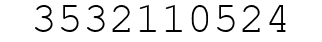 Number 3532110524.