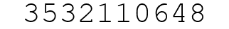 Number 3532110648.