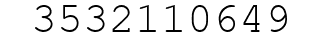 Number 3532110649.