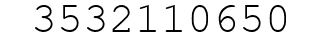 Number 3532110650.