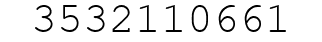 Number 3532110661.