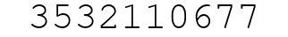 Number 3532110677.