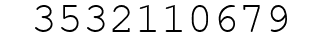 Number 3532110679.