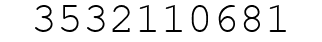 Number 3532110681.