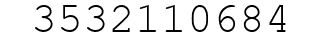 Number 3532110684.