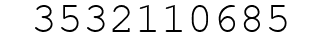 Number 3532110685.