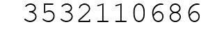 Number 3532110686.