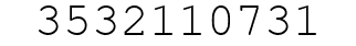 Number 3532110731.
