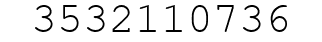 Number 3532110736.