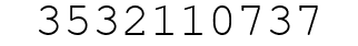 Number 3532110737.