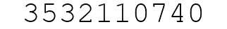 Number 3532110740.