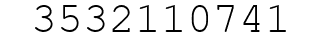 Number 3532110741.