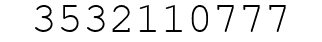Number 3532110777.