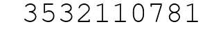 Number 3532110781.