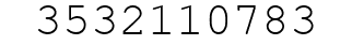 Number 3532110783.